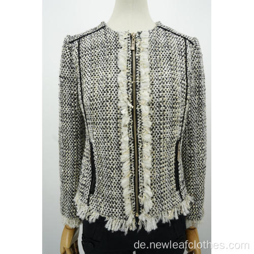 Ladies Quasten Langarmjacke